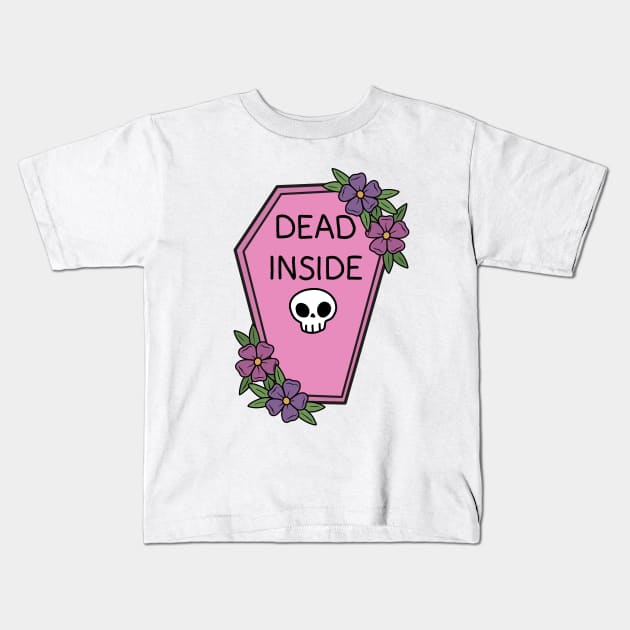 Dead inside Kids T-Shirt by valentinahramov